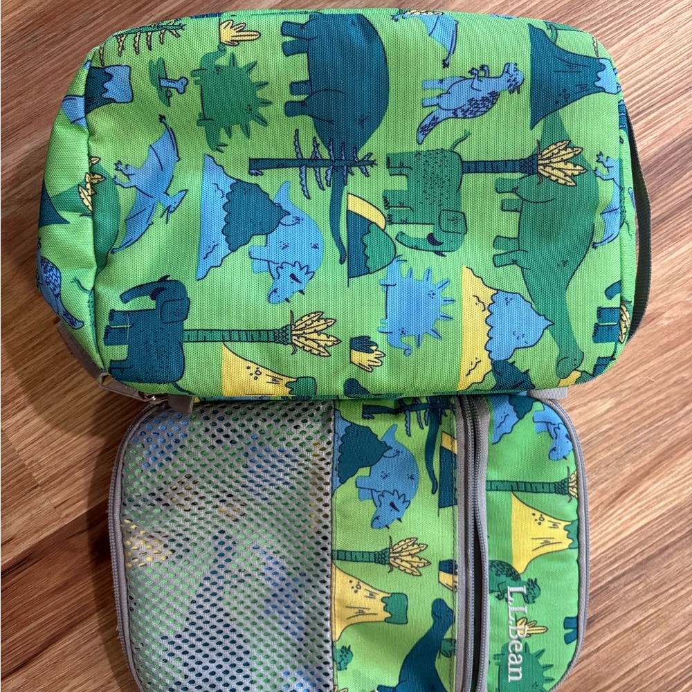 L.L. Bean Kids' Green and Blue Animal Backpack Set - Picture 4 of 8